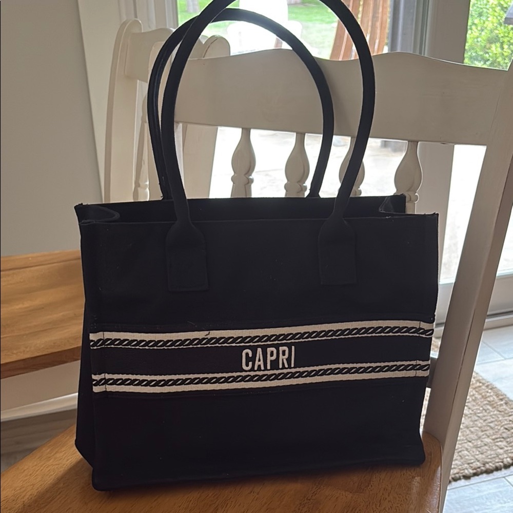 NWOT A New Day “Capri” Black Tote Bag